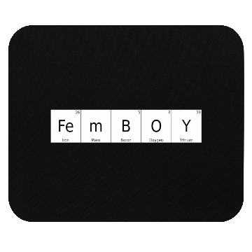 Discover Periodic Table Chemical Element Femboy Bigender Si Mouse Pads