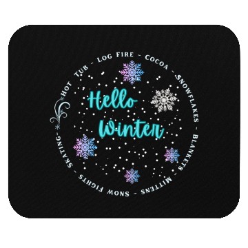 Discover Hello Winter Mouse Pads
