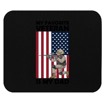 Discover My Favorite Veteran is My Dad Mouse Pads