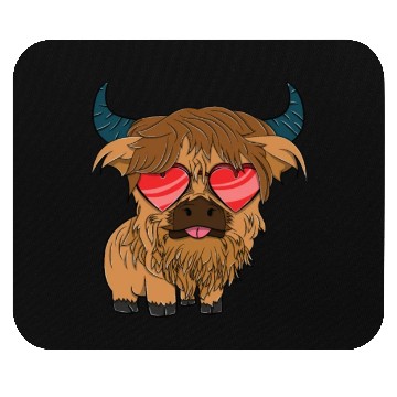 Discover Plain Highland Cow Mouse Pads