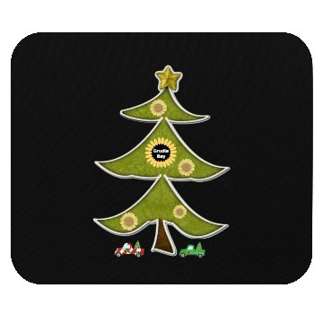 Discover The Crazy Grudlebay Sunflower Christmas Tree Mouse Pads