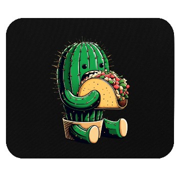 Discover Mexican taco cactus Mouse Pads