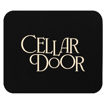 Discover Cellar Door Beautiful Typography in Cream Mouse Pads