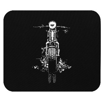 Discover Retro Ride: Vintage Hand-Painted Motorcycle Design Mouse Pads