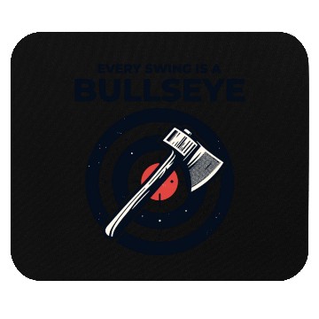 Discover Axe Throwing Axe Thrower Lumberjack Funny Bullseye Mouse Pads