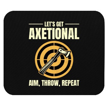 Discover Axetional Axe Throwing Bullseye Aim Throw Repeat Mouse Pads