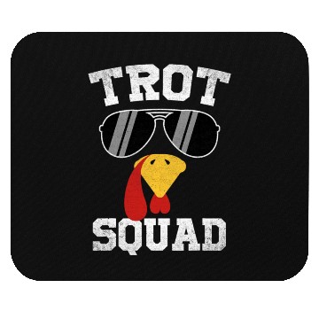 Discover Running Turkey Sunglasses Trot Squad Thanksgiving Mouse Pads