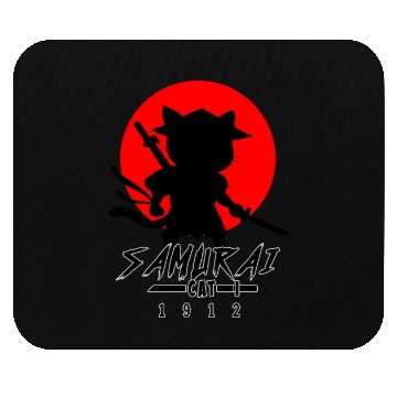 Discover Samurai Cat Mouse Pads