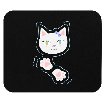 Discover Cat Flower Mouse Pads
