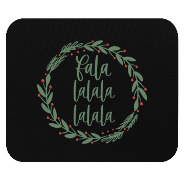 Discover Fa La La Sage Green Christmas Wreath Fun Mouse Pads