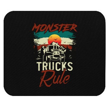 Discover Monster Trucks And Mountain Adventures Mouse Pads