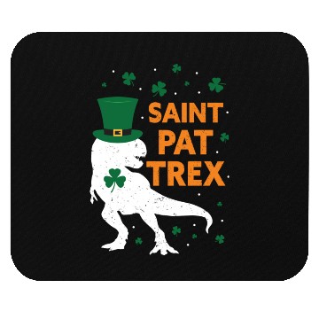 Discover Saint Pat T Rex St Patrick s Day Dinosaur Mouse Pads