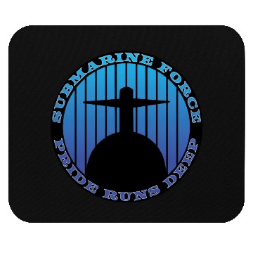 Discover Submarine Force Pride Runs Deep Ocean Blue Mouse Pads