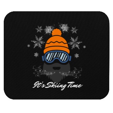 Discover It's Skiing Time Mouse Pads