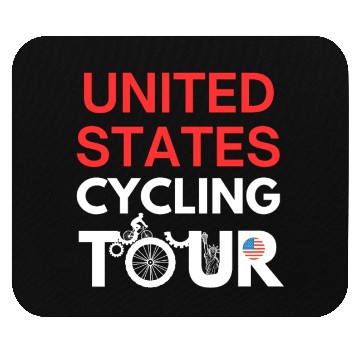 Discover Cycling Tour - USA Design Mouse Pads