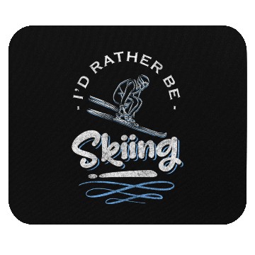 Discover Skiing Slopes Winter Vacation Ski Vacation Mouse Pads