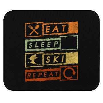 Discover Skiing Mountain Winter Vacation Apres Ski Mouse Pads