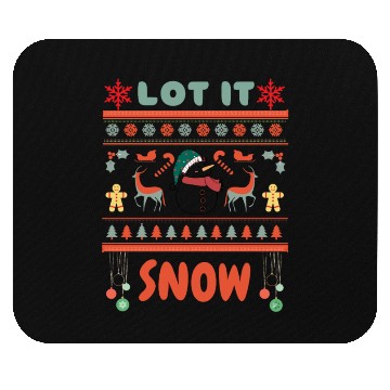 Discover Fun Snowman Lot It Snow Mouse Pads