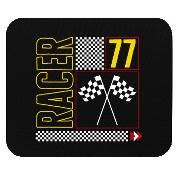 Discover Halloween Mouse Pads, Racer 77 Checked Flag Design Mouse Pads