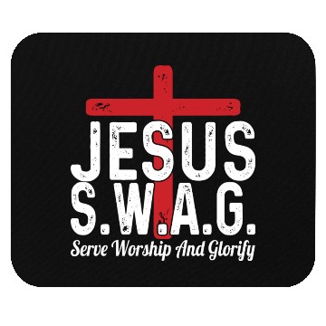 Discover Jesus Serve Worship and Pray SWAG Christian Mouse Pads