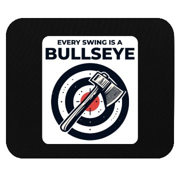 Discover Axe Throwing Axe Thrower Lumberjack Funny Bullseye Mouse Pads