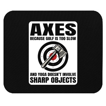 Discover Axe Throwing Lumberjack Yoga Golf Axe Thrower Mouse Pads