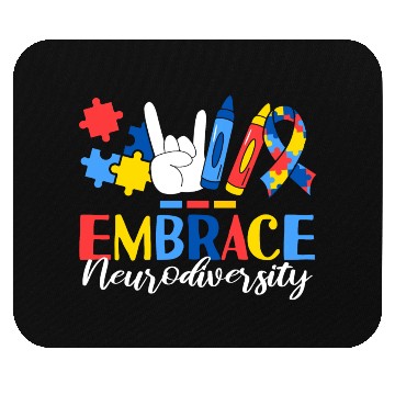 Discover Embrace Neurodiversity ABA Therapist Behavioral Mouse Pads