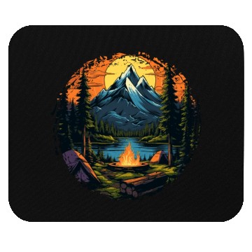 Discover Forest nature trekking adventure Mouse Pads