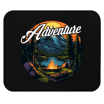 Discover Forest nature trekking adventure Mouse Pads