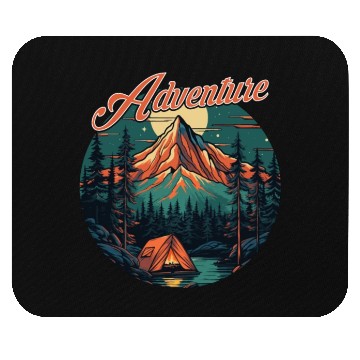 Discover Forest nature trekking adventure Mouse Pads