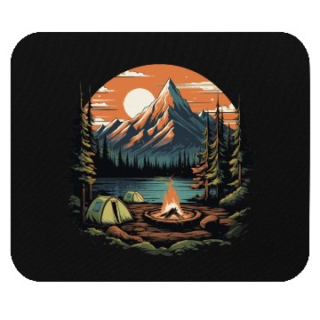 Discover Forest nature trekking adventure Mouse Pads