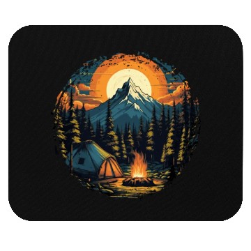 Discover Forest nature trekking adventure Mouse Pads