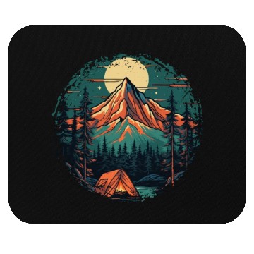 Discover Forest nature trekking adventure Mouse Pads