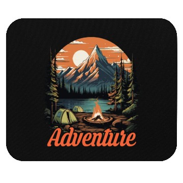 Discover Forest nature trekking adventure Mouse Pads