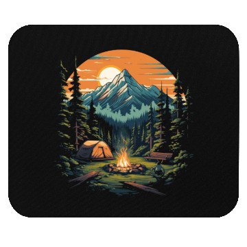 Discover Forest nature trekking adventure Mouse Pads