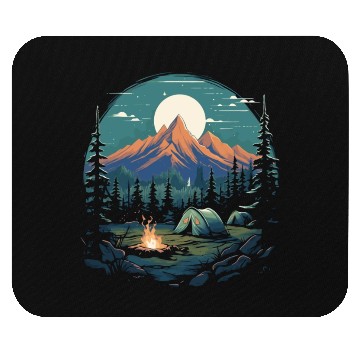 Discover Forest nature trekking adventure Mouse Pads
