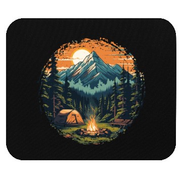 Discover Forest nature trekking adventure Mouse Pads