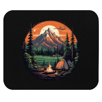 Discover Forest nature trekking adventure Mouse Pads