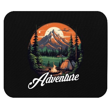 Discover Forest nature trekking adventure Mouse Pads