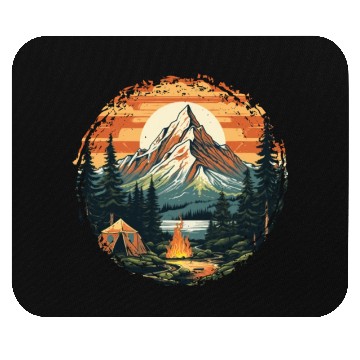 Discover Forest nature trekking adventure Mouse Pads