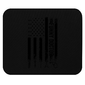 Discover Funny Doctor US Flag Mouse Pads