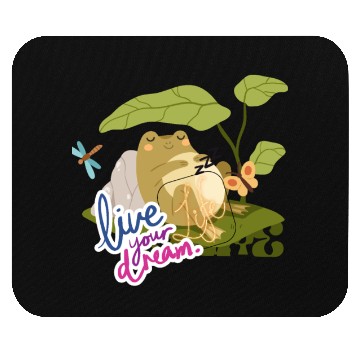 Discover big frog Dream Mouse Pads