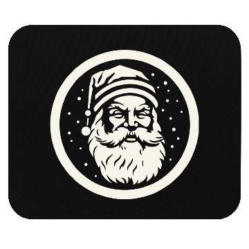 Discover santa claus rounded symbol Mouse Pads