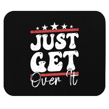 Discover Just Get Over It Riding Girl Horseback Mouse Pads