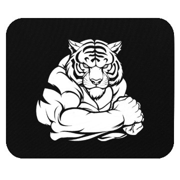 Discover Workout Gym Tiger Mouse Pads