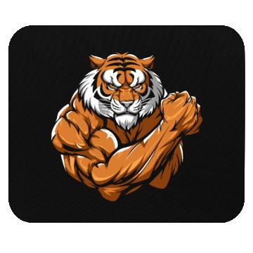 Discover Workout Gym Tiger Mouse Pads