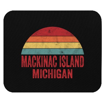 Discover Vintage Mackinac Island Michigan Mouse Pads