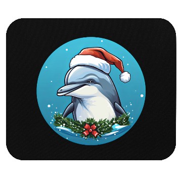 Discover Dolphin Christmas Mouse Pads