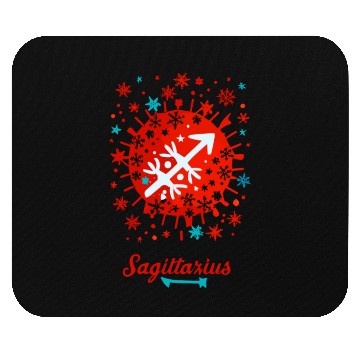 Discover Sagittarius in the Winter Wonderland Mouse Pads