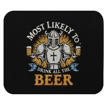 Discover Christmas Most Likely To Drink All The Beer Winter Mouse Pads